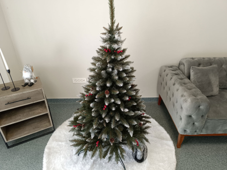 Brad artificial Christmas Deluxe, Frasin de Munte, 2D, 150cm [10]