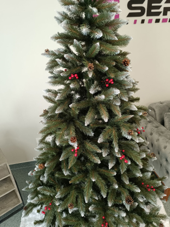 Brad artificial Christmas Deluxe, Frasin de Munte, 2D, 220cm [2]