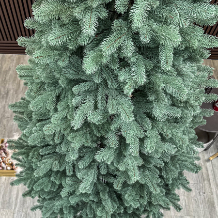 Brad artificial Christmas Deluxe, Kovalivska argintiu, 3D, 230 cm [2]