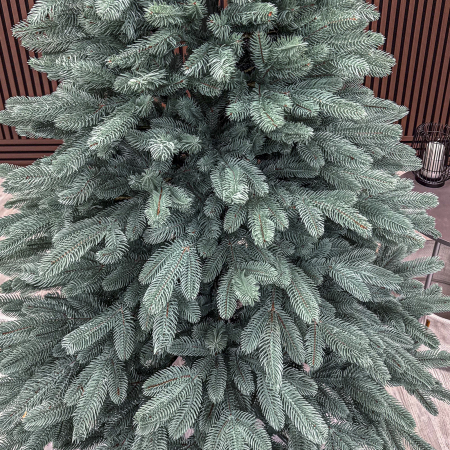 Brad artificial Christmas Deluxe, Laponia Select argintiu, integral 3D, 180cm [7]