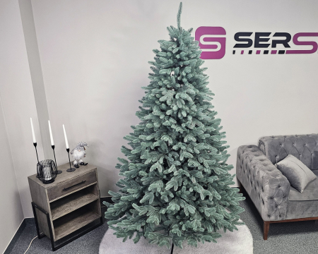 Brad artificial Christmas Deluxe by Sersimo, Laponia Select argintiu, integral 3D, 230cm [15]