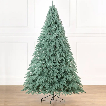 Brad artificial Christmas Deluxe, Laponia Select argintiu, integral 3D, 230cm [15]