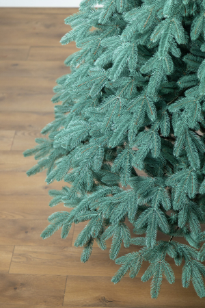 Brad artificial Christmas Deluxe, Laponia Select argintiu, integral 3D, 250cm [25]
