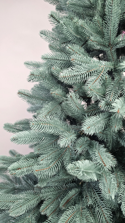 Brad artificial Christmas Deluxe, Laponia Select argintiu, integral 3D, 250cm [13]