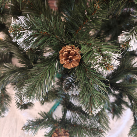 Brad artificial Christmas Deluxe, Lidia Nins cu conuri, 2D, 200cm [9]