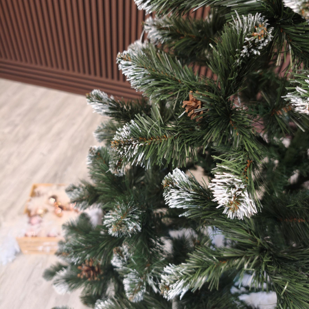 Brad artificial Christmas Deluxe, Lidia Nins cu conuri, 2D, 200cm [4]
