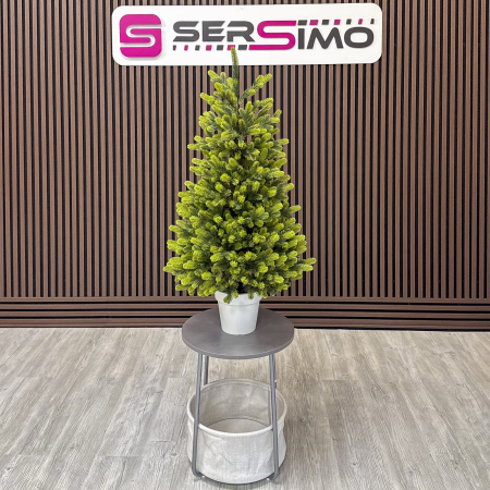 Brad artificial Christmas Deluxe by Sersimo, Viena Elite Spring in ghiveci, 3D, 110 cm [9]