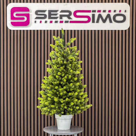 Brazi artificiali - Brad artificial Christmas Deluxe by Sersimo, Viena Elite Spring in ghiveci, 3D, 110 cm