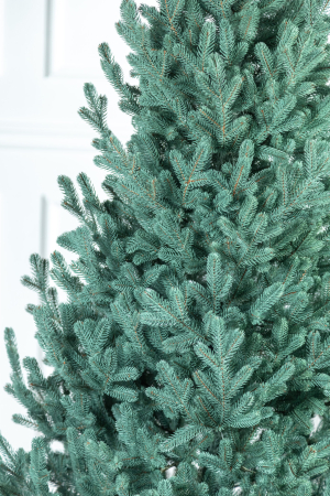 Brad artificial Christmas Deluxe, Viena Select argintiu, integral 3D, 210cm [7]