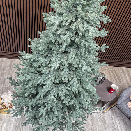 Brad artificial Christmas Deluxe, Viena Select argintiu, integral 3D, 230cm [3]
