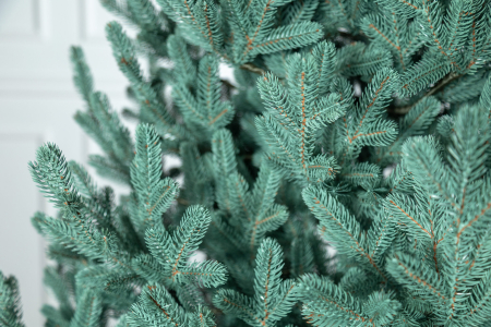 Brad artificial Christmas Deluxe, Viena Select argintiu, integral 3D, 210cm [14]