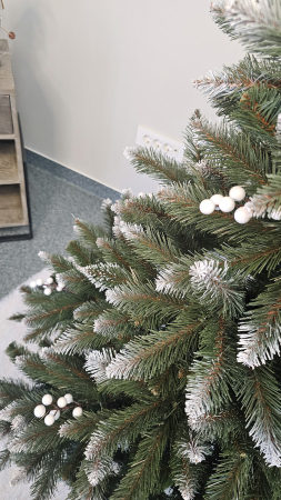 Brad artificial Christmas Deluxe, WhiteBerry, 2D, 180cm [3]