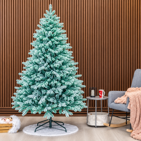 Brazi artificiali - Brad artificial Christmas Deluxe, Kovalivska argintiu, 3D, 230 cm