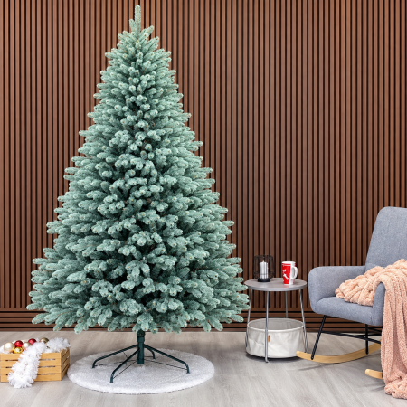 Brazi artificiali - Brad artificial Christmas Deluxe, Laponia Select argintiu, integral 3D, 250cm
