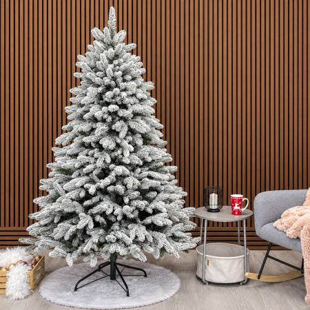 Brazi artificiali - Brad artificial Christmas Deluxe, Laponia Select nins, integral 3D, 180cm