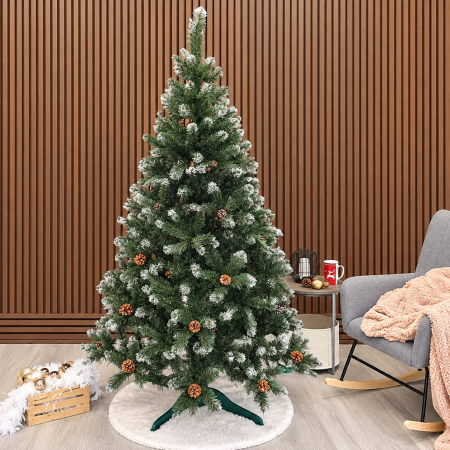 Brazi artificiali - Brad artificial Christmas Deluxe, Lidia Nins cu conuri, 2D, 200cm