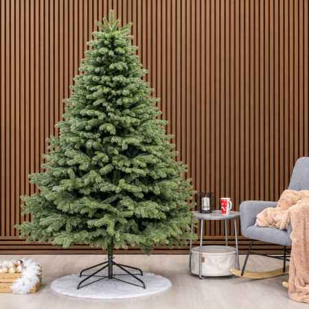 Brazi artificiali - Brad artificial Christmas Deluxe, Norvegia verde, mix 2D+3D, 230 cm