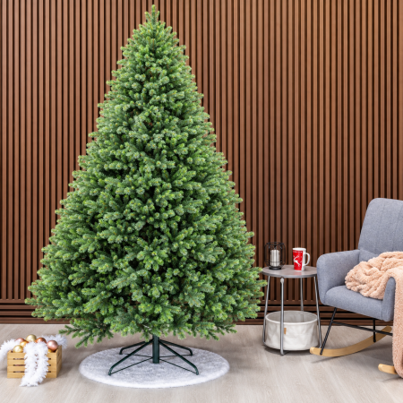 Brazi artificiali - Brad artificial, Hollandia, verde cu varfuri verzi, integral 3D, 230 cm