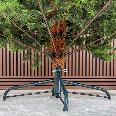 Brad artificial, Hollandia, verde cu varfuri verzi, integral 3D, 210 cm [3]
