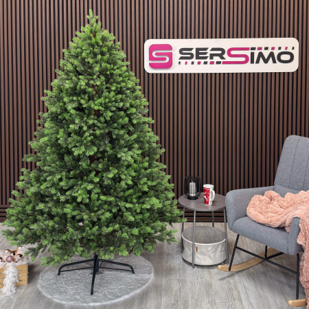 Brad artificial Sersimo, Hollandia, verde cu varfuri verzi, integral 3D, 210 cm [1]