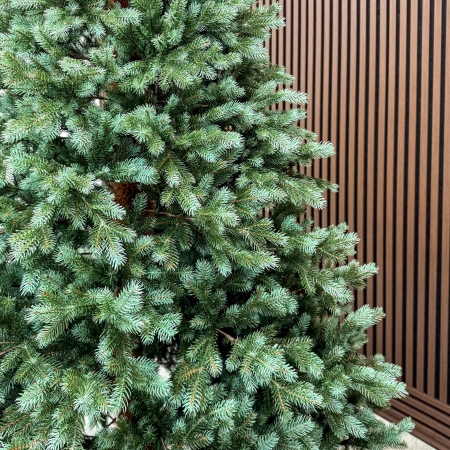 Brad artificial, Scandinavia, verde cu varfuri argintii, integral 3D, 210 cm [1]