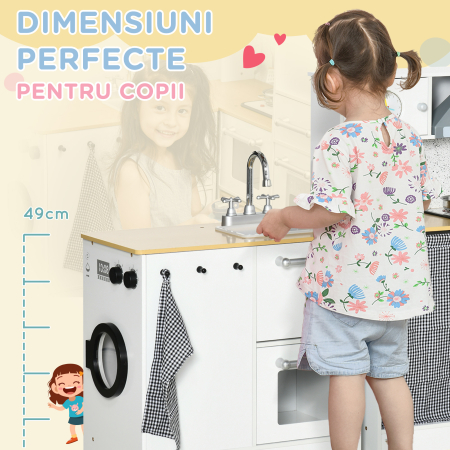  Bucatarie Copii - Set 2 Piese, Ustensile, Lumini & Sunete [6]