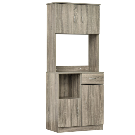 Bucatarie -  Bufet Modern pentru Bucatarie sau Sala de Pranz, 71x41x178cm, Gri
