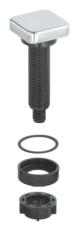 Baie - Buton evacuare automata Grohe 42586SD0, pentru chiuvete bucatarie, compatibil K500 / K700, ABS, crom