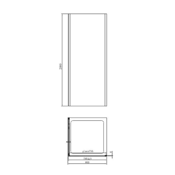 Cabina de dus patrata cu usa pivotanta Mediterraneo Andina 80x80 crom [1]