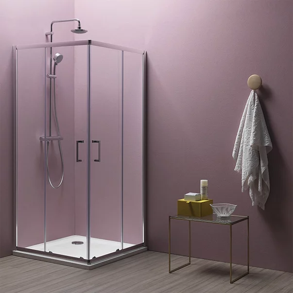 Cabine de dus - Cabina de dus patrata cu usi glisante Kolpasan Eco Quat 90x90