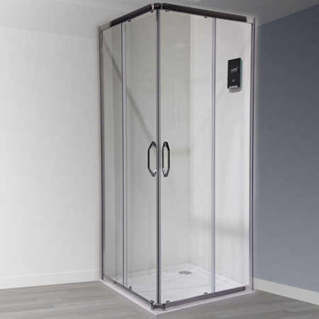 Cabina de dus patrata Huppe, X1A 90x90, cu 2 usi culisante si 2 elemente fixe [2]