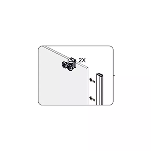 Cabina de dus patrata Mediterraneo Hector N cu usi culisante 80x80 cm crom [3]