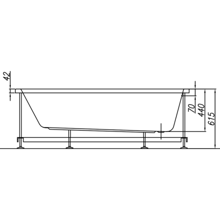 Cada dreptunghiulara Kolpasan, Tamia, 180 x 80 cm, acril [3]