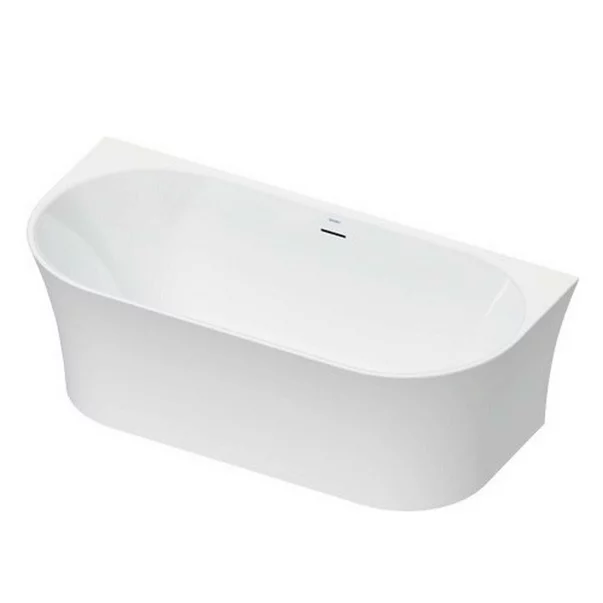 Baie - Cada freestanding alb Duravit DuraSenja 170x80 cm lipita de perete, BTW