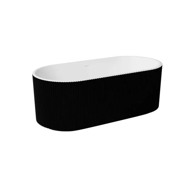 Cazi baie - Cada freestanding Besco Giuliana 170x78 cm alb/negru