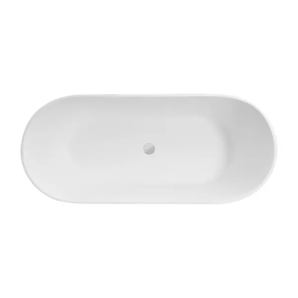 Cada freestanding Besco Moya 170x72 cm alb lucios [3]