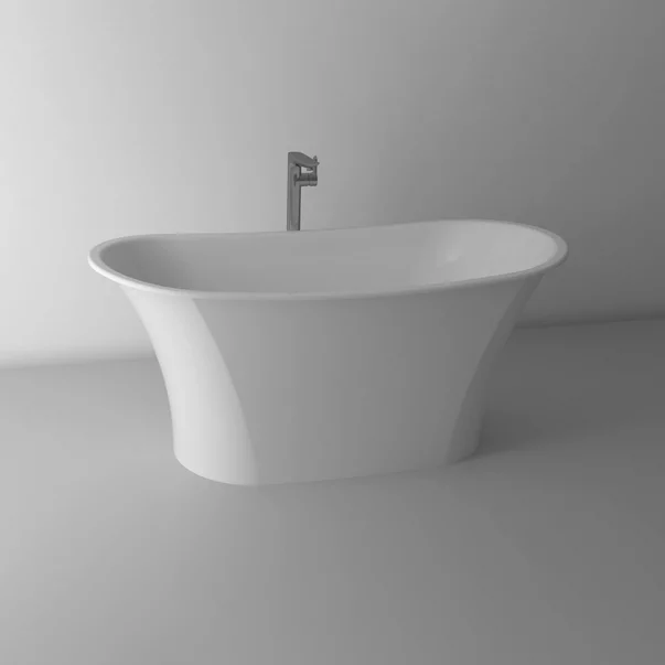 Cazi baie - Cada freestanding din compozit Marmite Light 158x74 cm