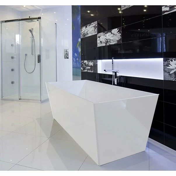 Cazi freestanding - Cada freestanding din compozit Marmite Sky 159x65 cm