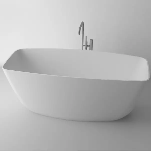 Cazi freestanding - Cada freestanding din compozit Marmite Thunder 157x70 cm alb lucios