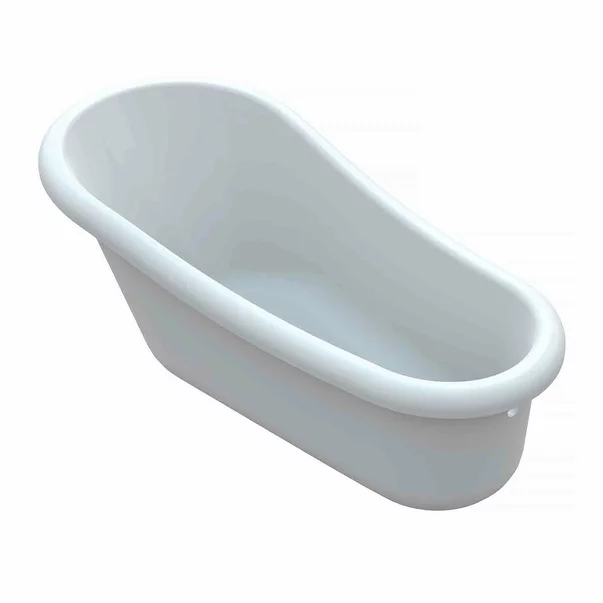 Cazi baie - Cada freestanding din compozit Vayer Retro 169x82 cm picioare albe