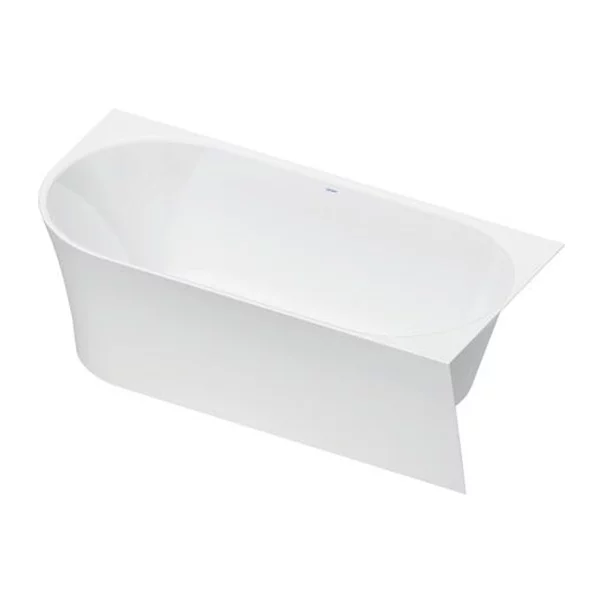 Cada freestanding Duravit DuraSenja 150x75 cm finisaj alb dreapta lipita de perete, BTW [4]