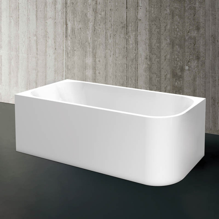 Cada freestanding Florida Maugli, 150x75x58 cm, de colt stanga, alb [2]
