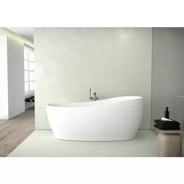 Cada freestanding Ideal Standard Atelier Around 180x85 cm alb - negru lucios [7]