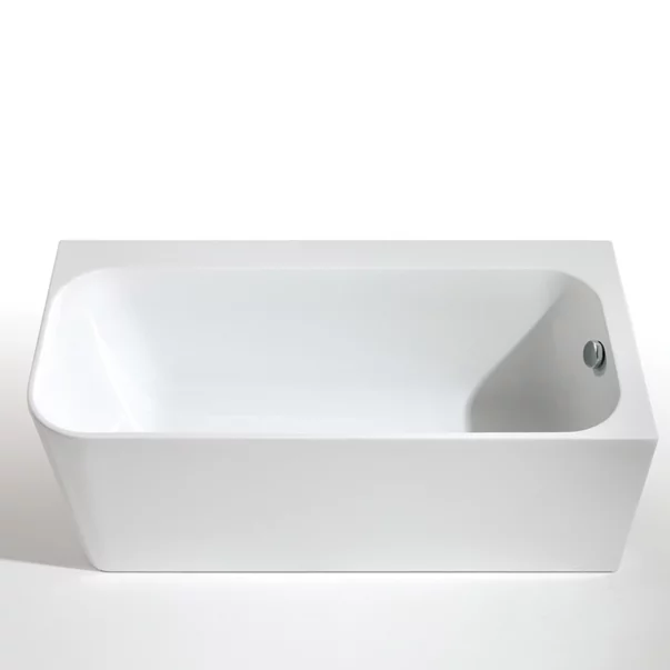 Cada freestanding Kreiner Maggie 160x75 cm finisaj alb dreapta lipita de perete BTW [1]