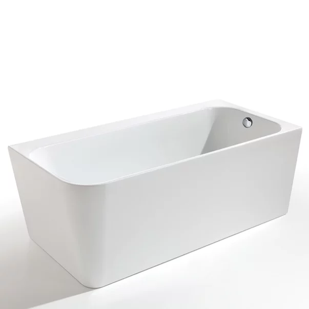 Cada freestanding Kreiner Maggie 160x75 cm finisaj alb dreapta lipita de perete BTW [4]