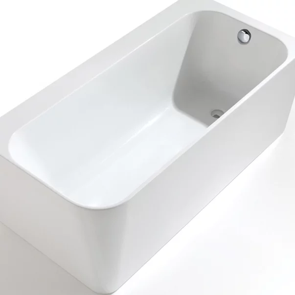 Cada freestanding Kreiner Maggie 160x75 cm finisaj alb dreapta lipita de perete BTW [3]