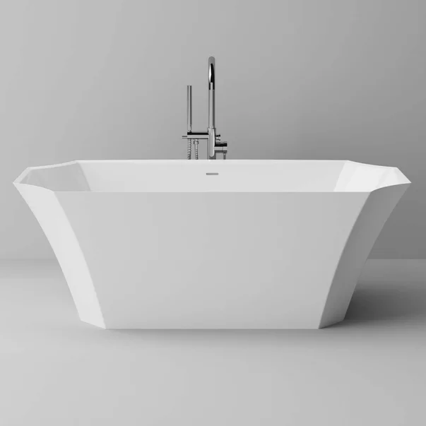 Cazi baie - Cada freestanding Marmite Novara 170x81 cm alb cu preaplin