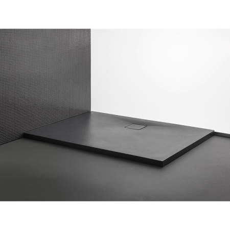 Cadite pentru dus - Cadita de dus, Kolpasan, Moonwalk, dreptunghiulara, 100 x 80 cm, antracit