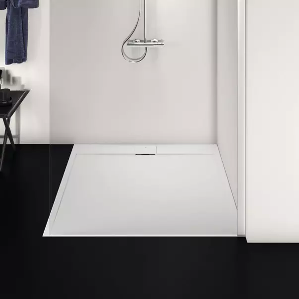 Cadita de dus patrata Ideal Standard i.life Ultra Flat S alb pur 120x120 cm [2]