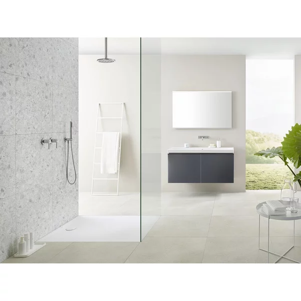 Cadita de dus rectangulara Geberit Olona alb 140x100 cm [6]